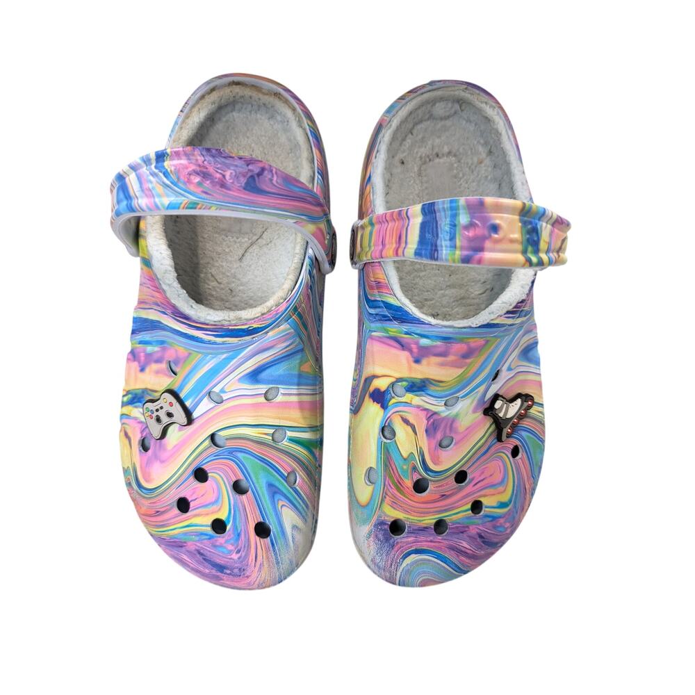 Crocs Classic Tye Dye Lined Sandals W10 M8